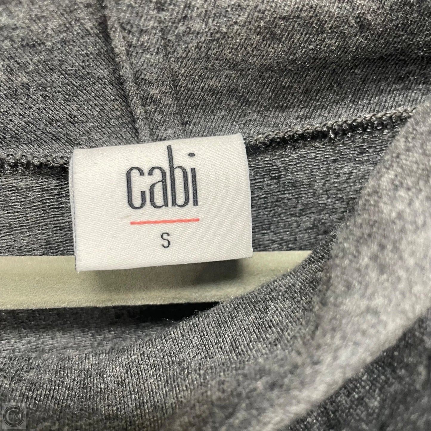 Sweatshirt Collar By Cabi In Grey, Size: S
