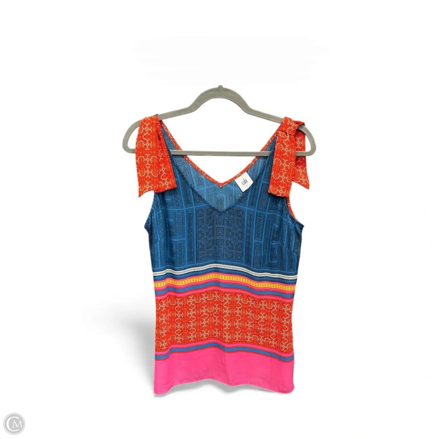 Blouse Sleeveless By Cabi In Multi-colored, Size: S