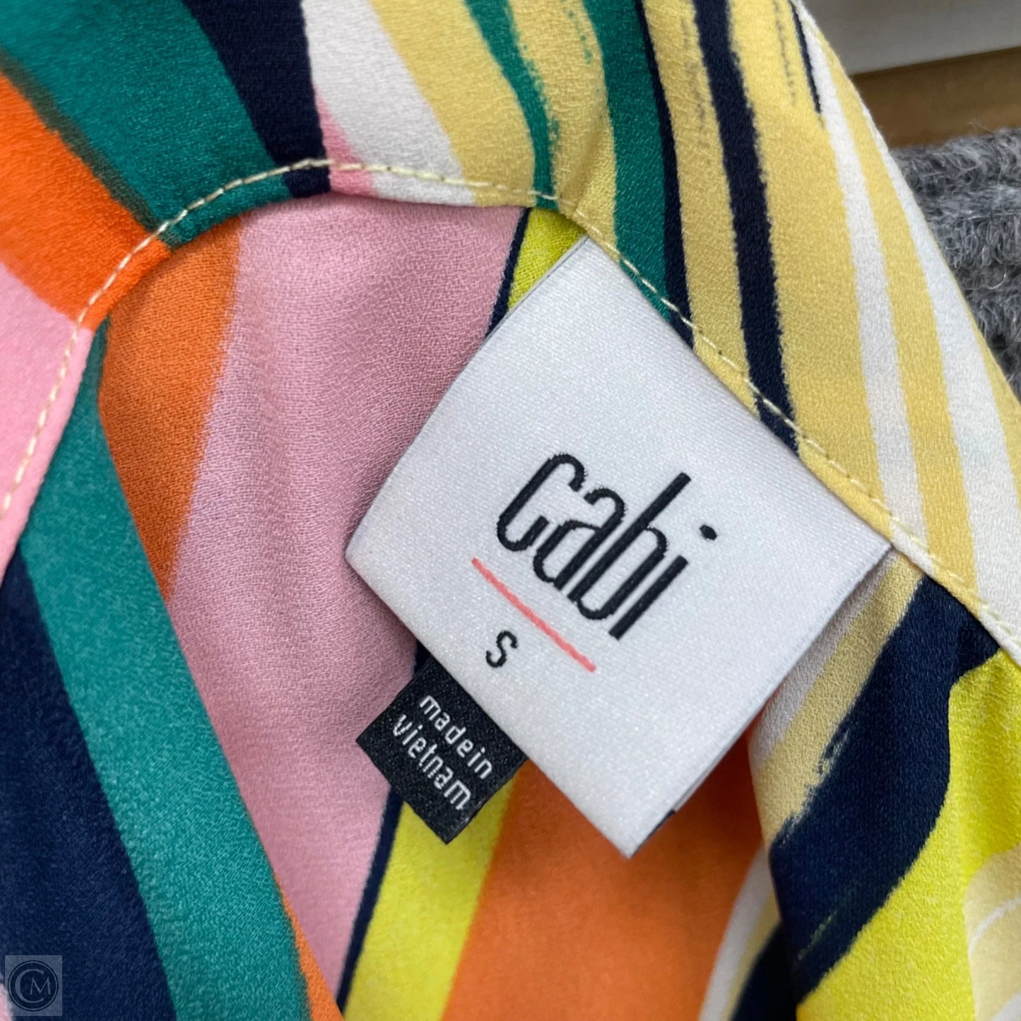 Blouse Sleeveless By Cabi In Multi-colored, Size: S