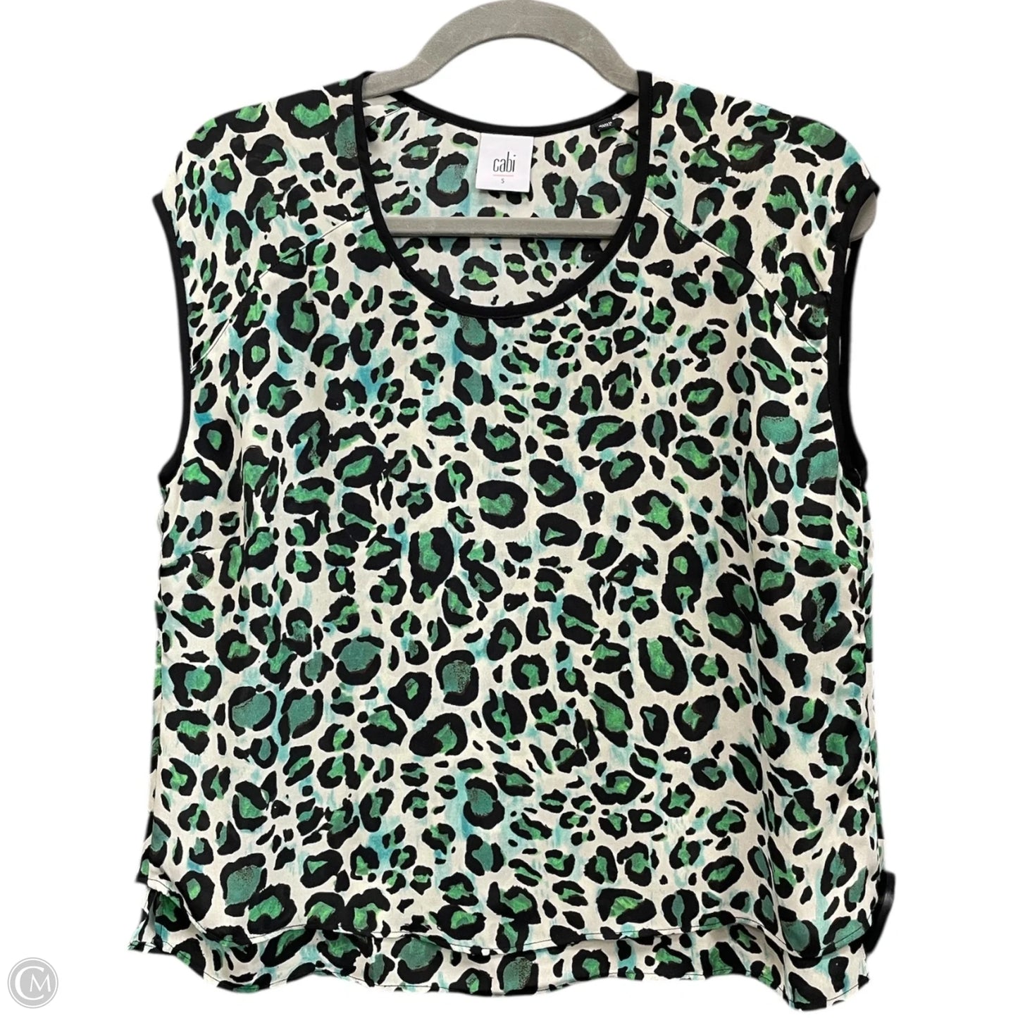Blouse Sleeveless By Cabi In Green, Size: S