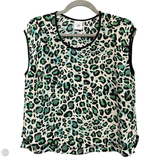 Blouse Sleeveless By Cabi In Green, Size: S