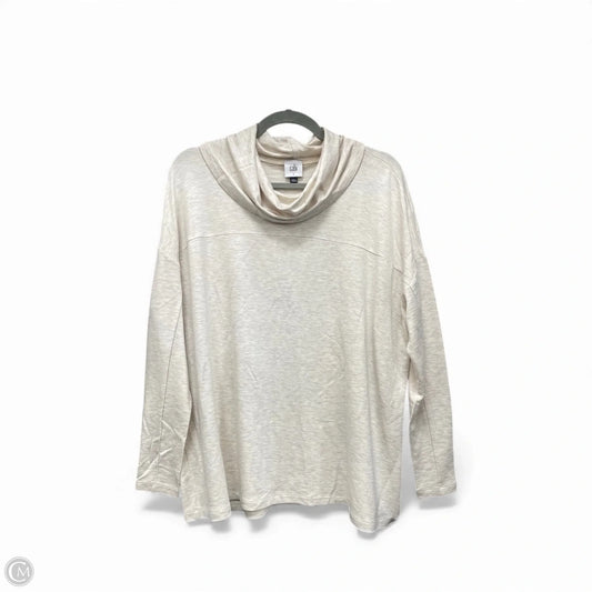 Top Long Sleeve By Cabi In Beige, Size: S