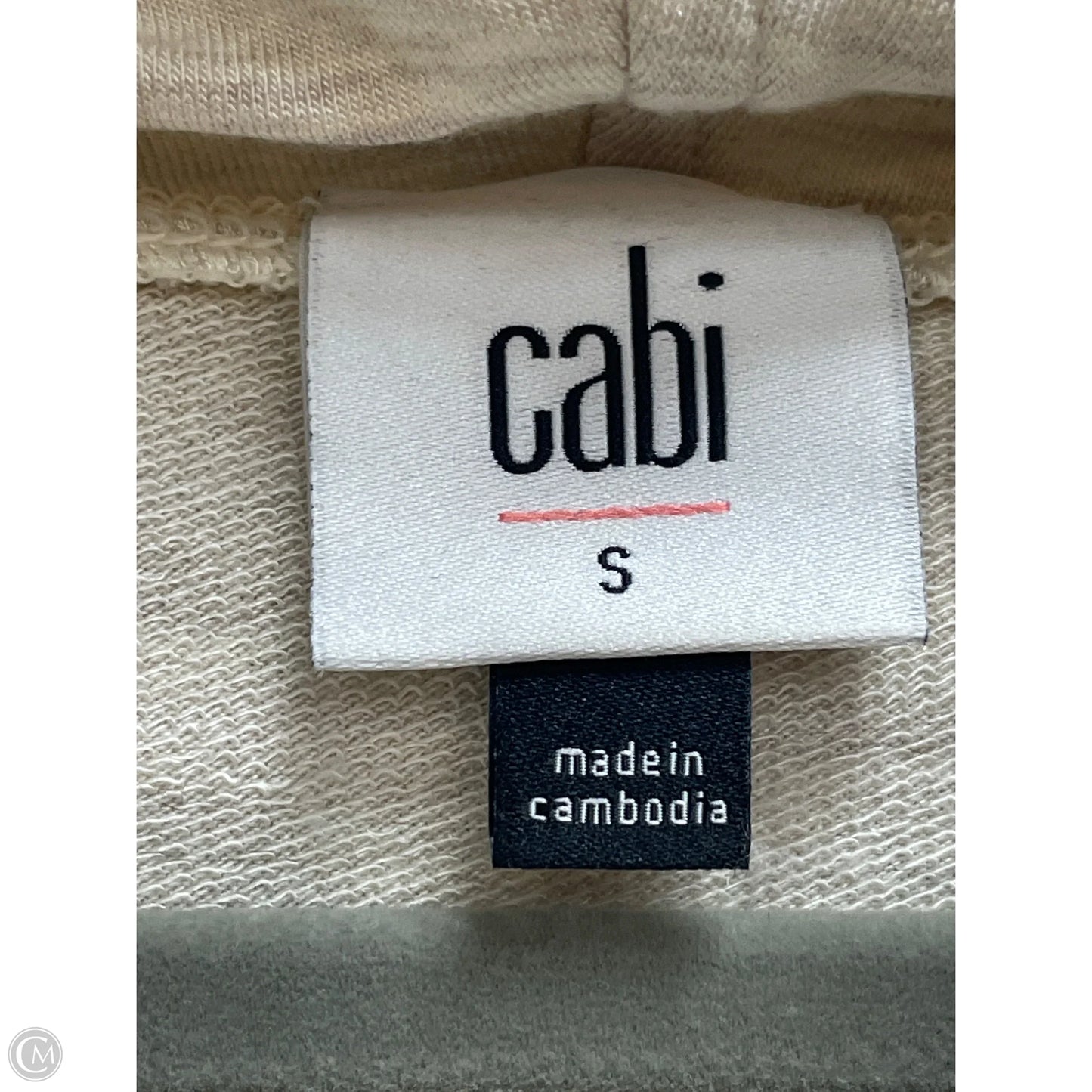 Top Long Sleeve By Cabi In Beige, Size: S