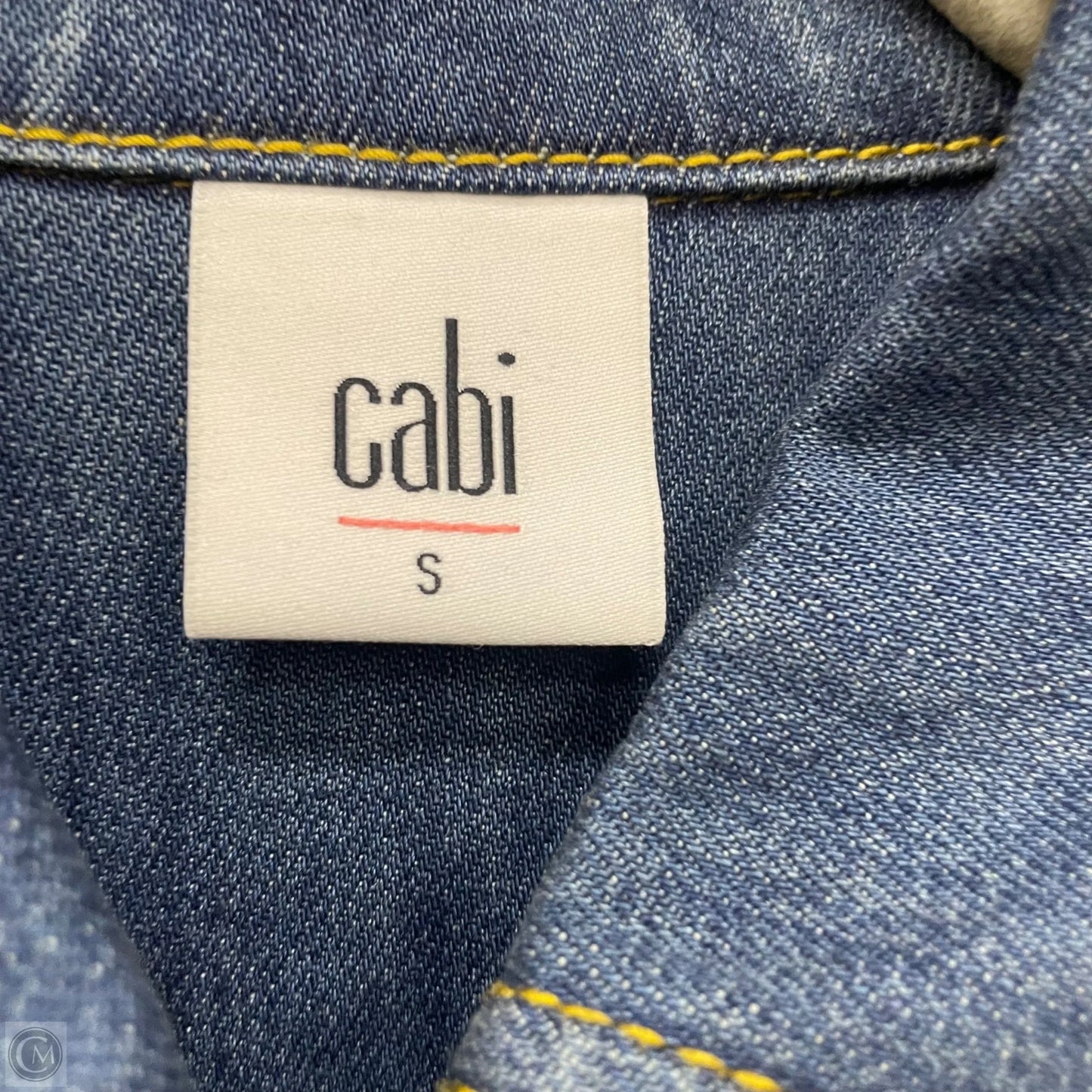 Jacket Denim By Cabi In Blue Denim, Size: S