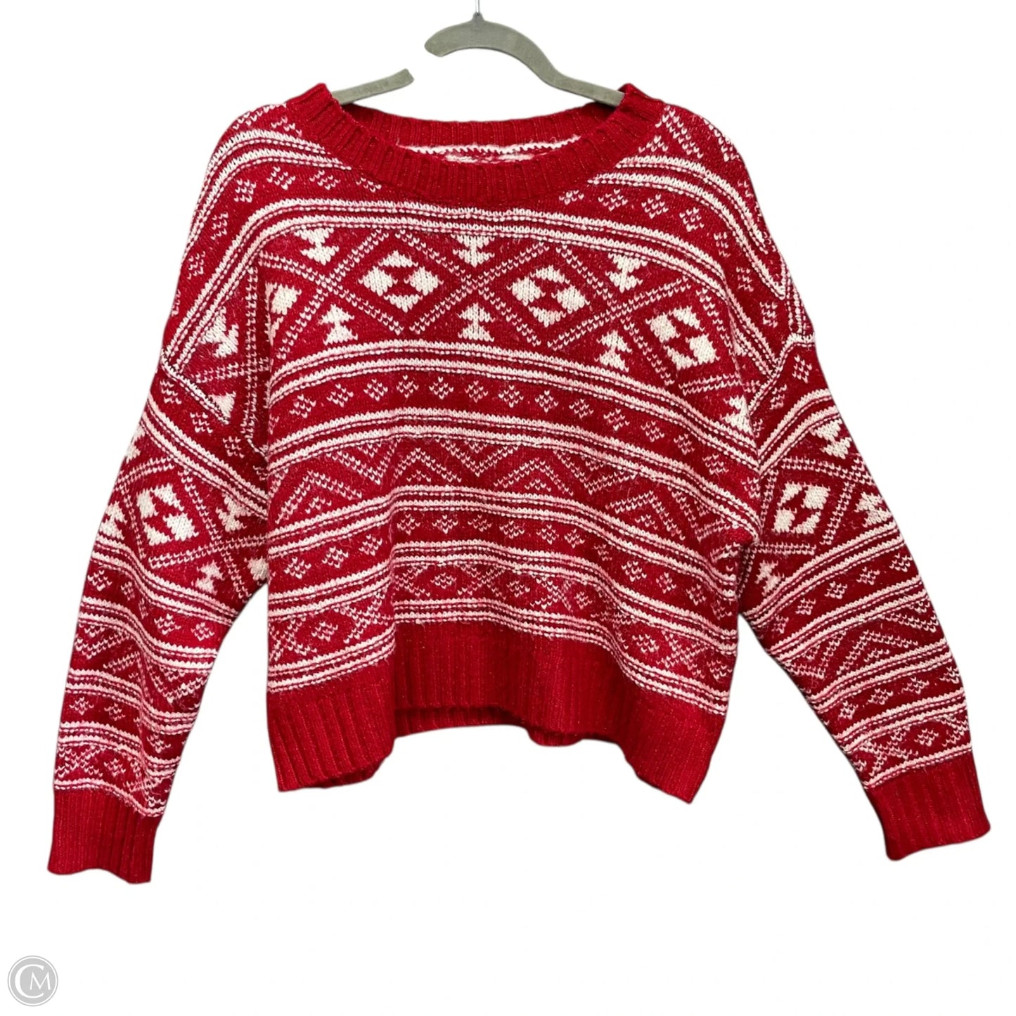 Sweater By American Eagle In Red, Size: M