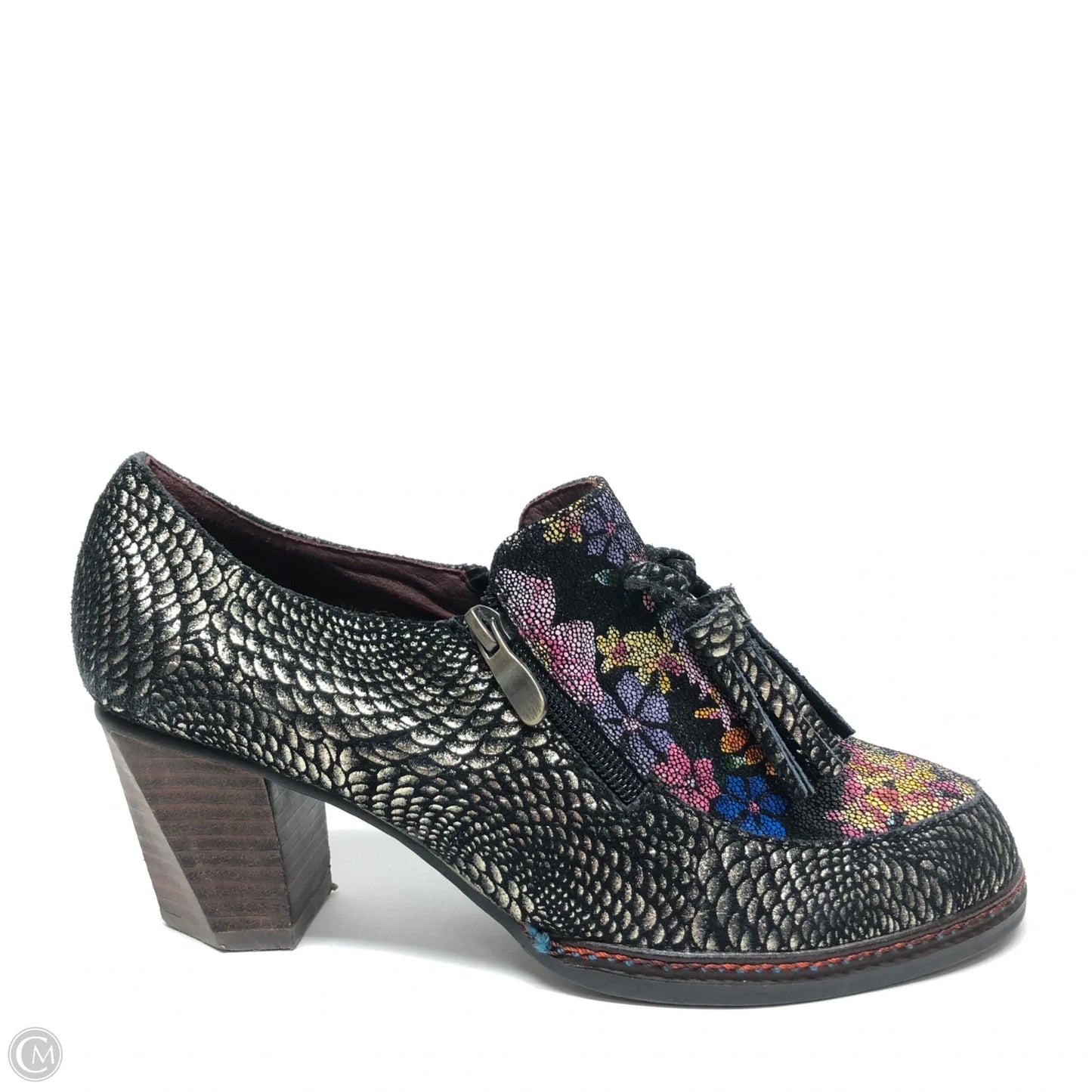 Shoes Heels Block By Clothes Mentor In Multi-colored, Size: 9.5