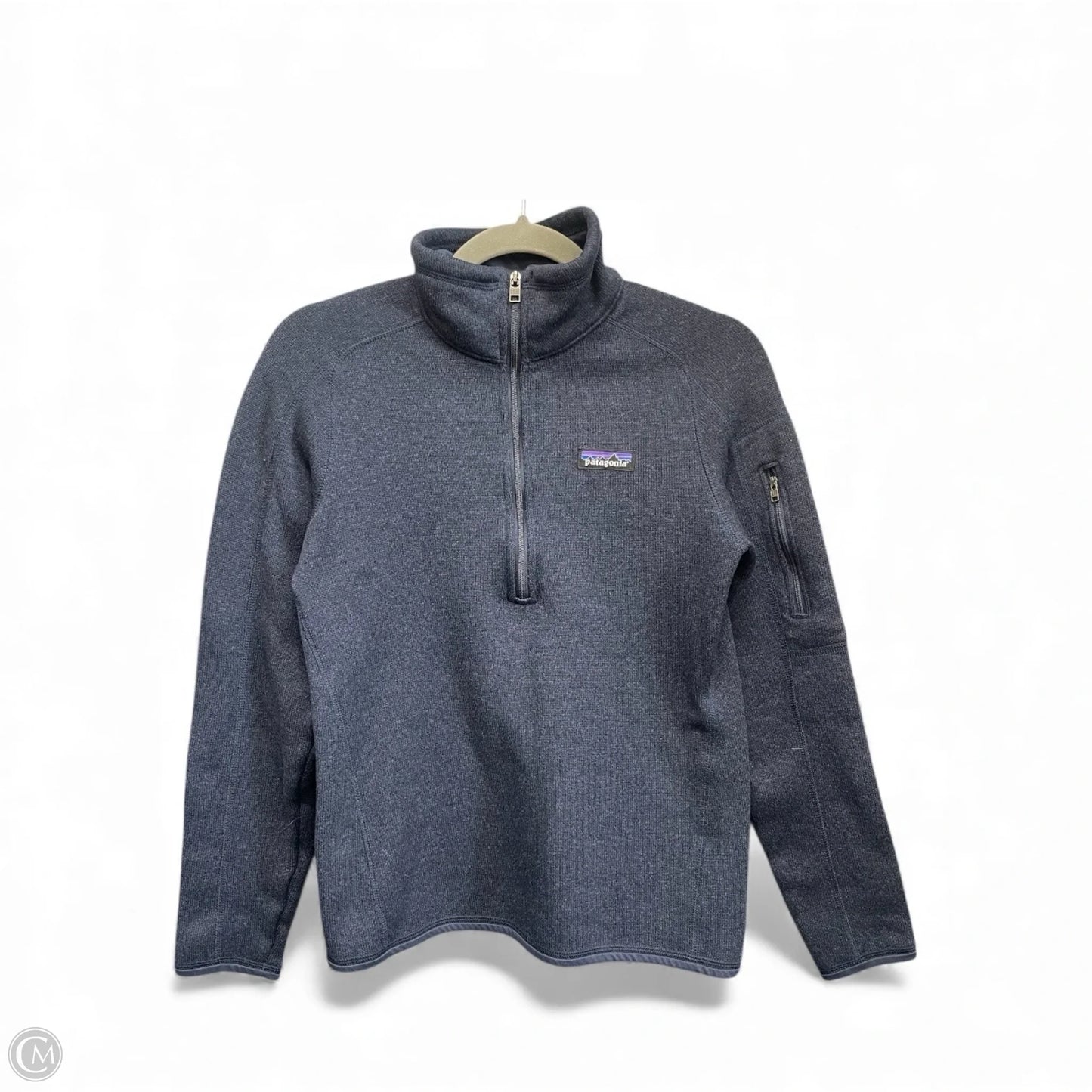 Athletic Sweatshirt Collar By Patagonia In Blue, Size: M
