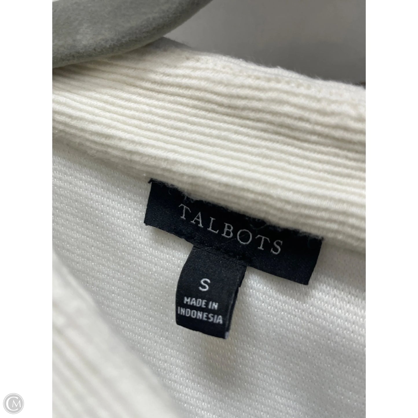 Top 3/4 Sleeve By Talbots In Ivory, Size: S