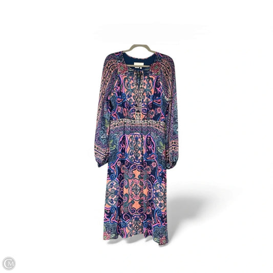 Dress Casual Midi By Anthropologie In Blue, Size: 12
