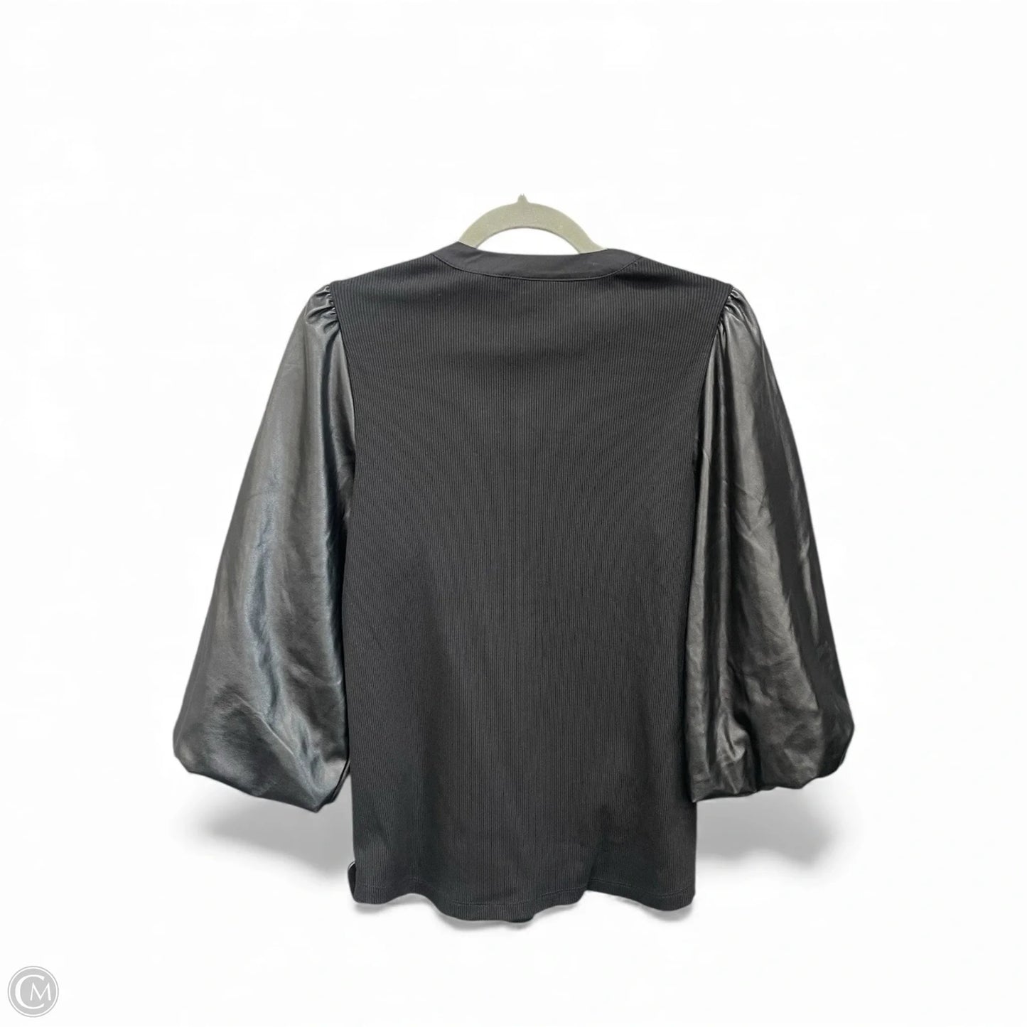 Top 3/4 Sleeve By Chicos In Black, Size: M