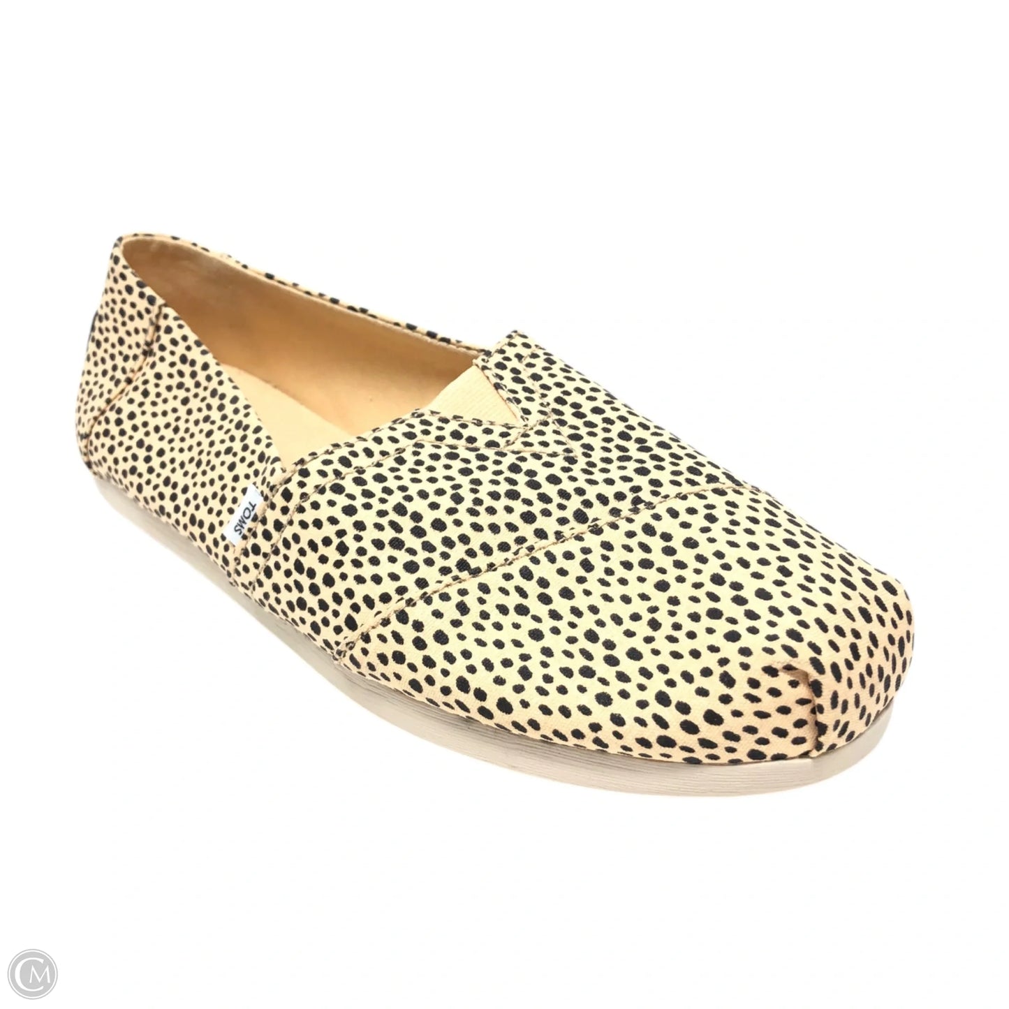 Shoes Flats By Toms In Black & Tan, Size: 7.5