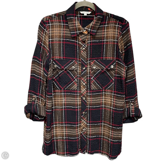 Tunic Long Sleeve By John Mark In Multi-colored, Size: S