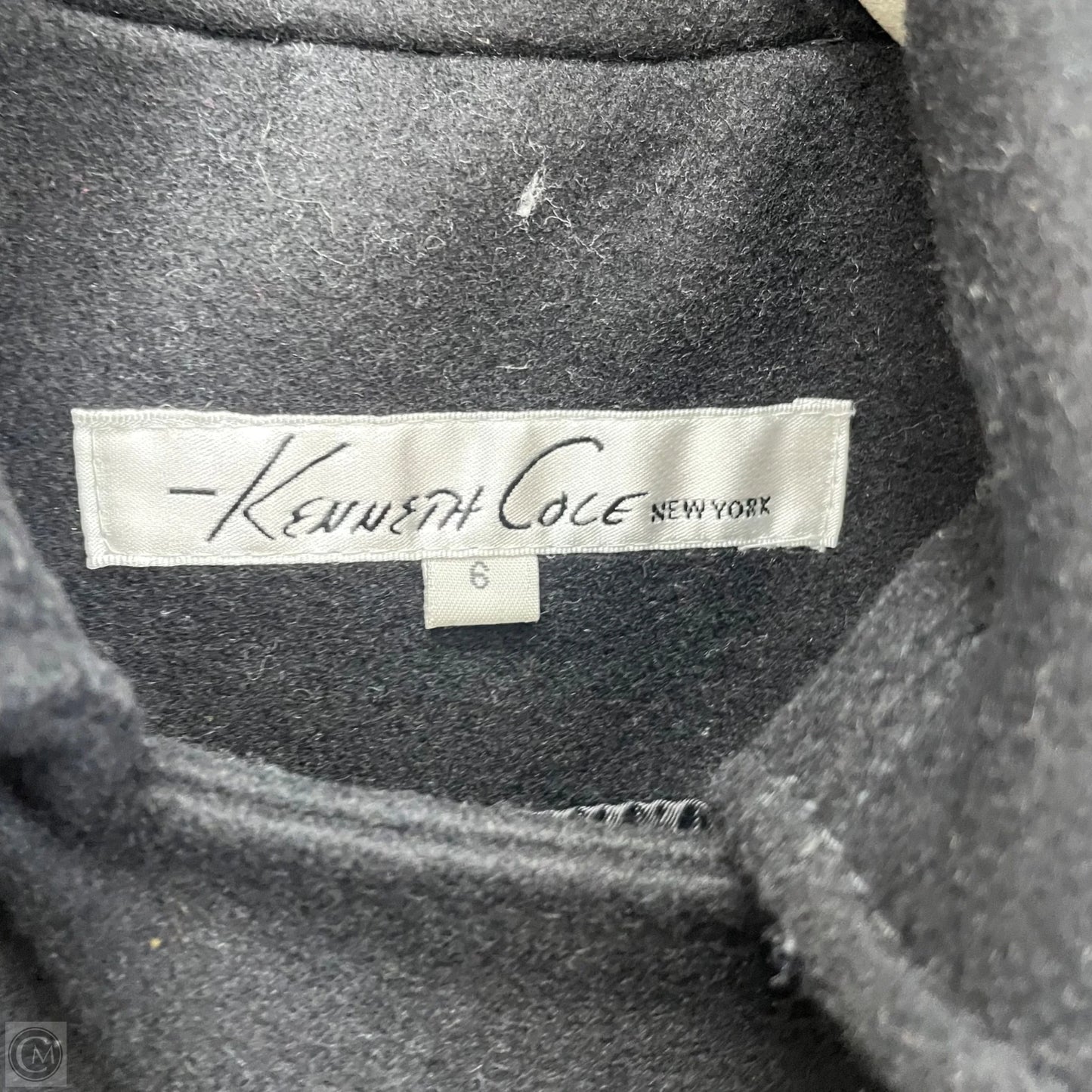 Coat Wool By Kenneth Cole In Black, Size: 6