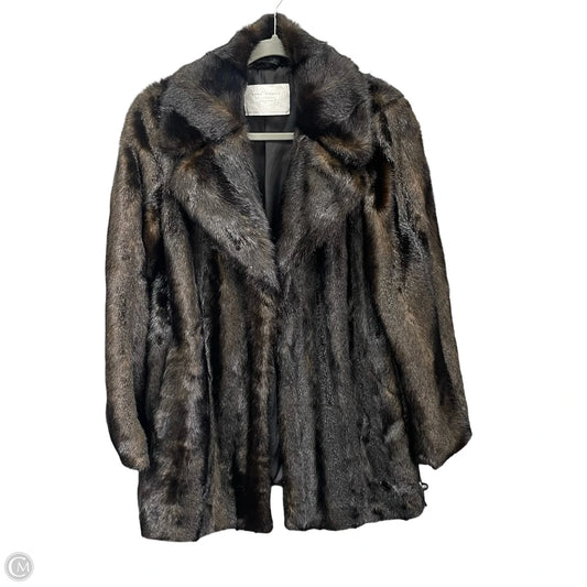 Coat Faux Fur & Sherpa By Zara In Brown, Size: M