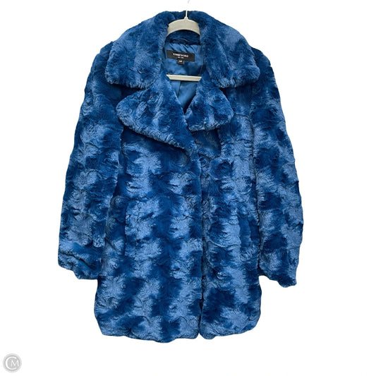Coat Faux Fur & Sherpa By Kenneth Cole In Blue, Size: S