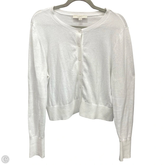 Cardigan By Loft In White, Size: L