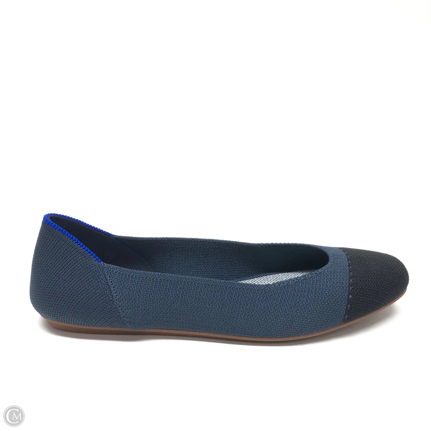 Shoes Flats By Rothys In Black & Blue, Size: 7.5