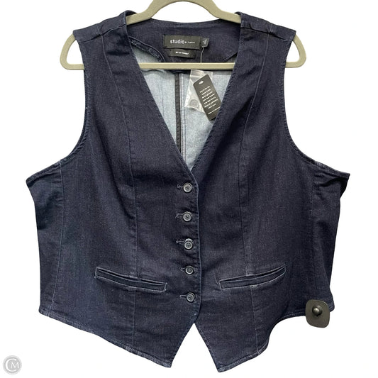 Vest Other By Torrid In Blue Denim, Size: 1x