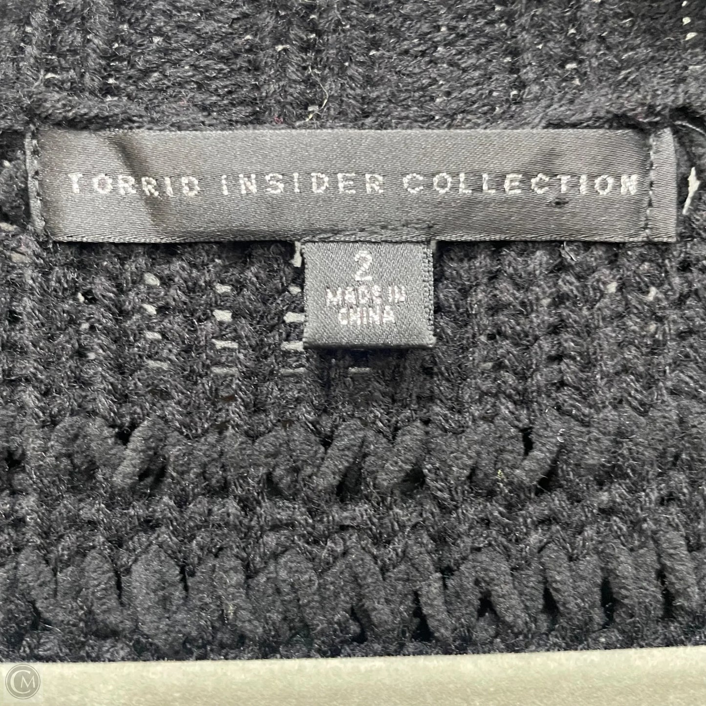 Sweater Cardigan By Torrid In Black, Size: 2x