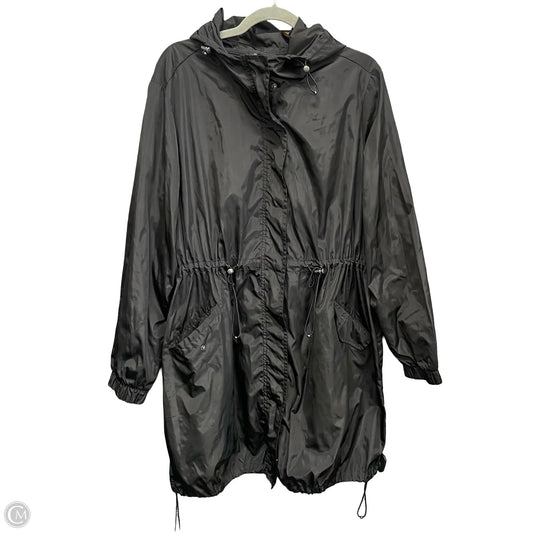 Coat Raincoat By Torrid In Black, Size: 3x