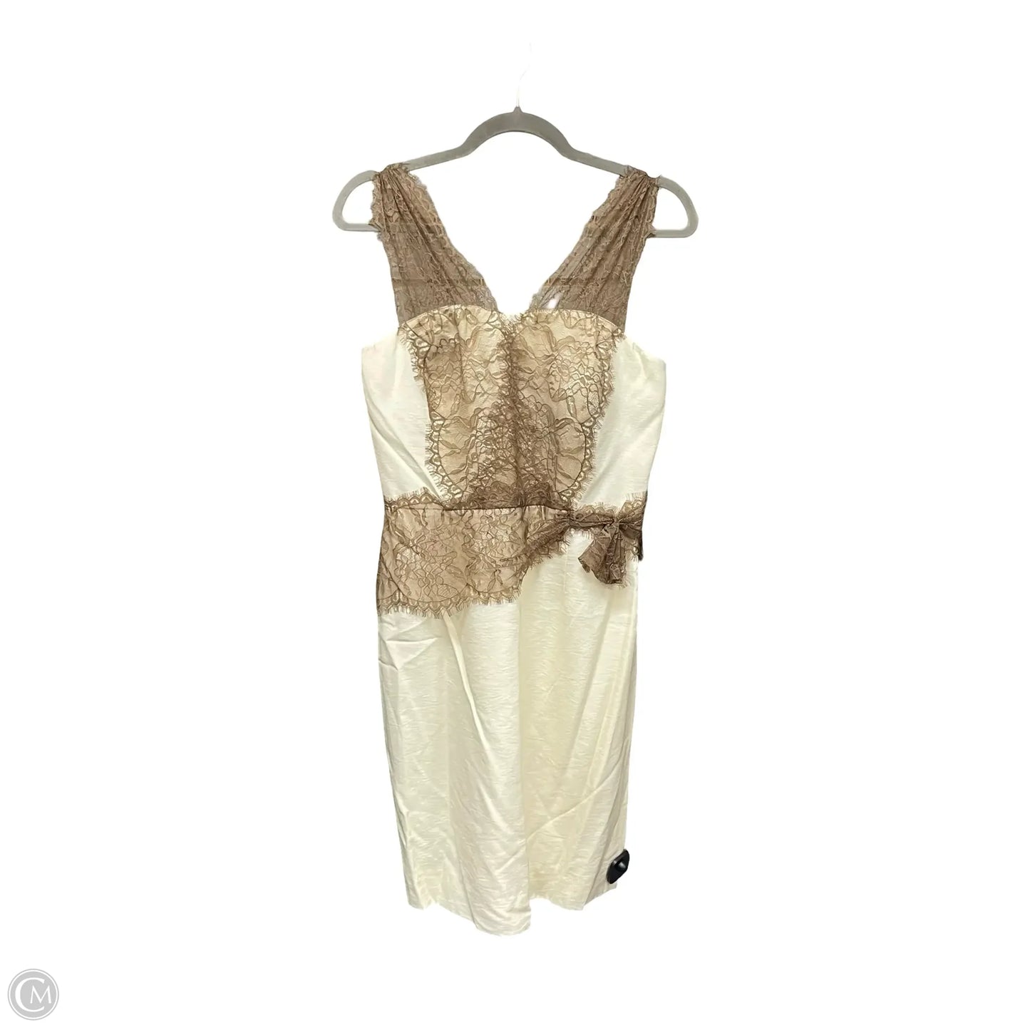 Dress Party Short By Antonio Melani In Cream & Tan, Size: 6