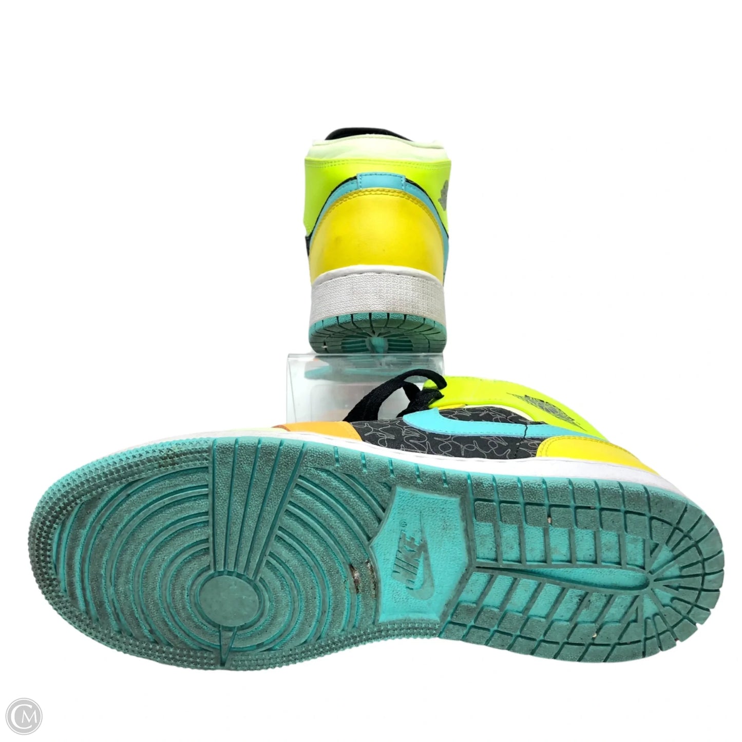 Shoes Athletic By Nike In Green & Orange, Size: 8