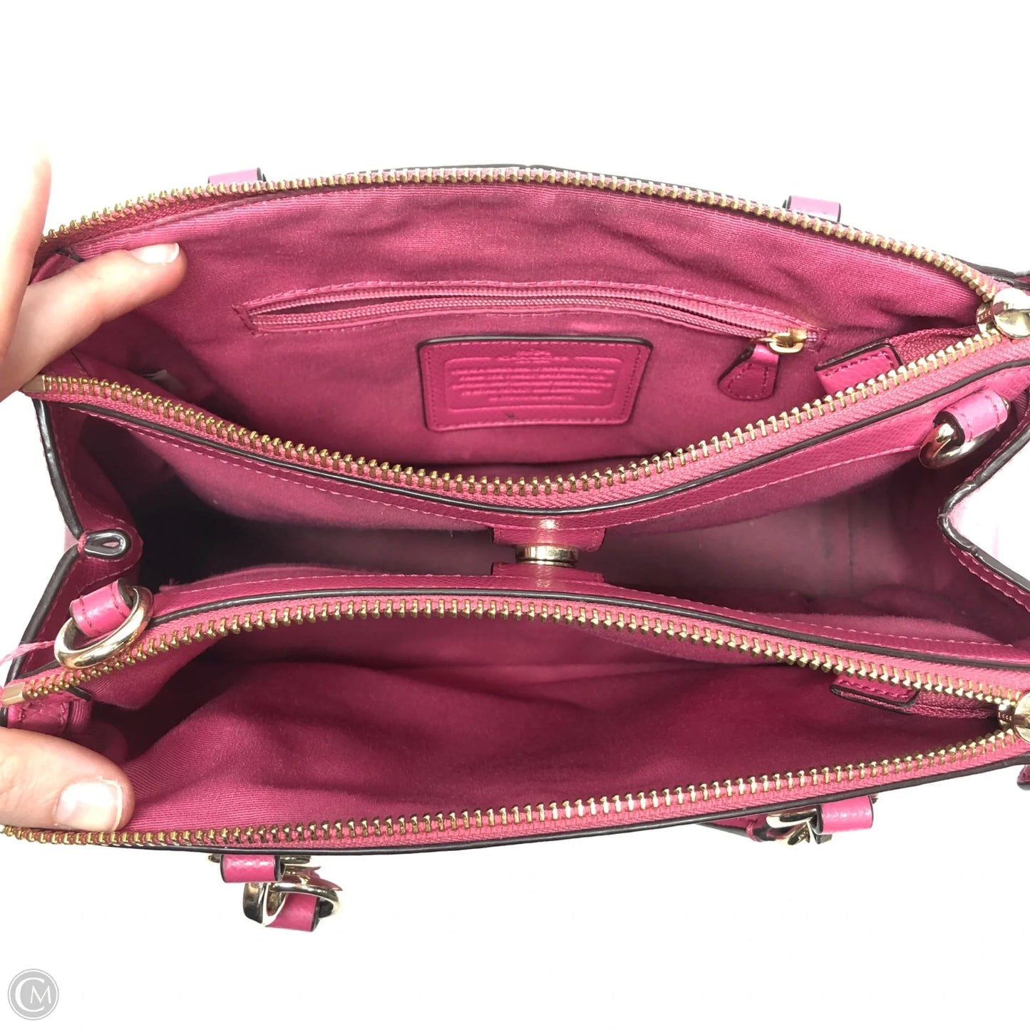 Handbag Designer By Coach, Size: Small