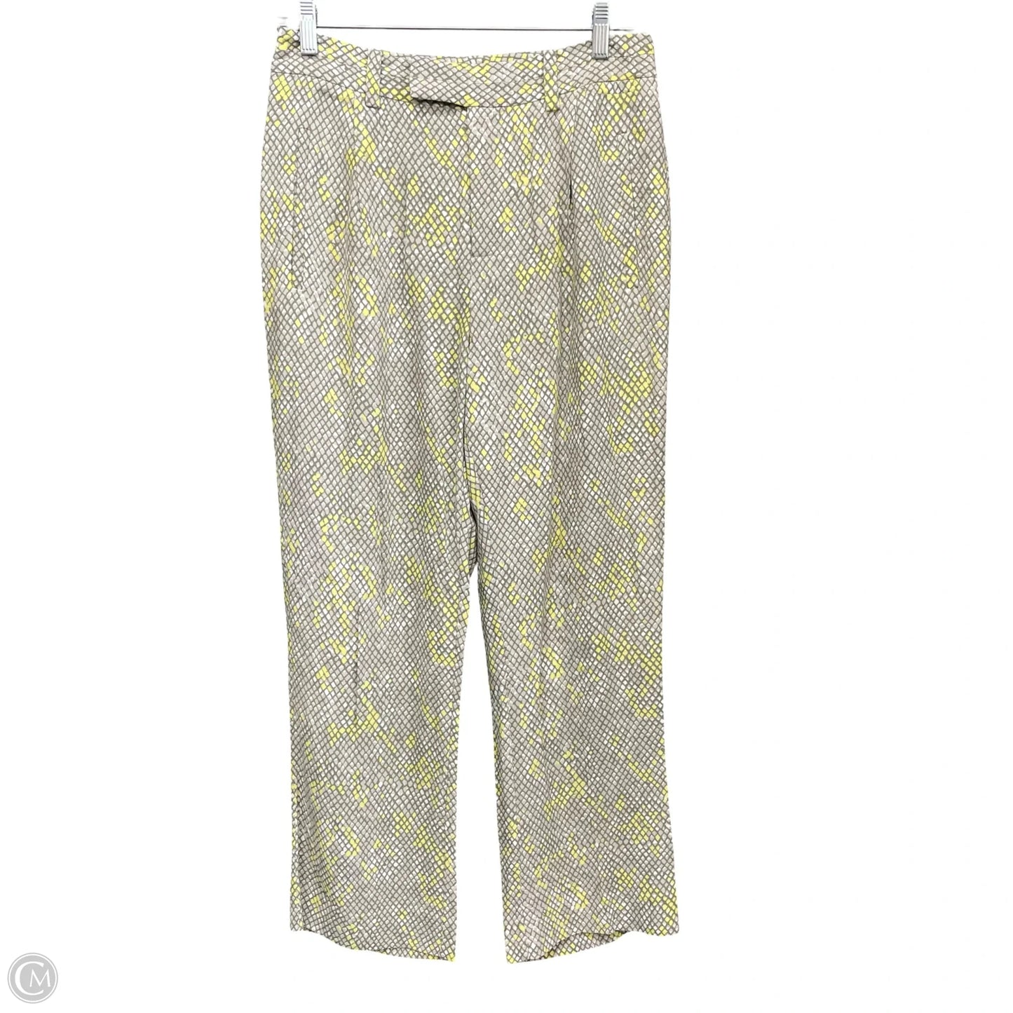 Pants Set 2pc By Equipment In Grey & Yellow, Size: 4