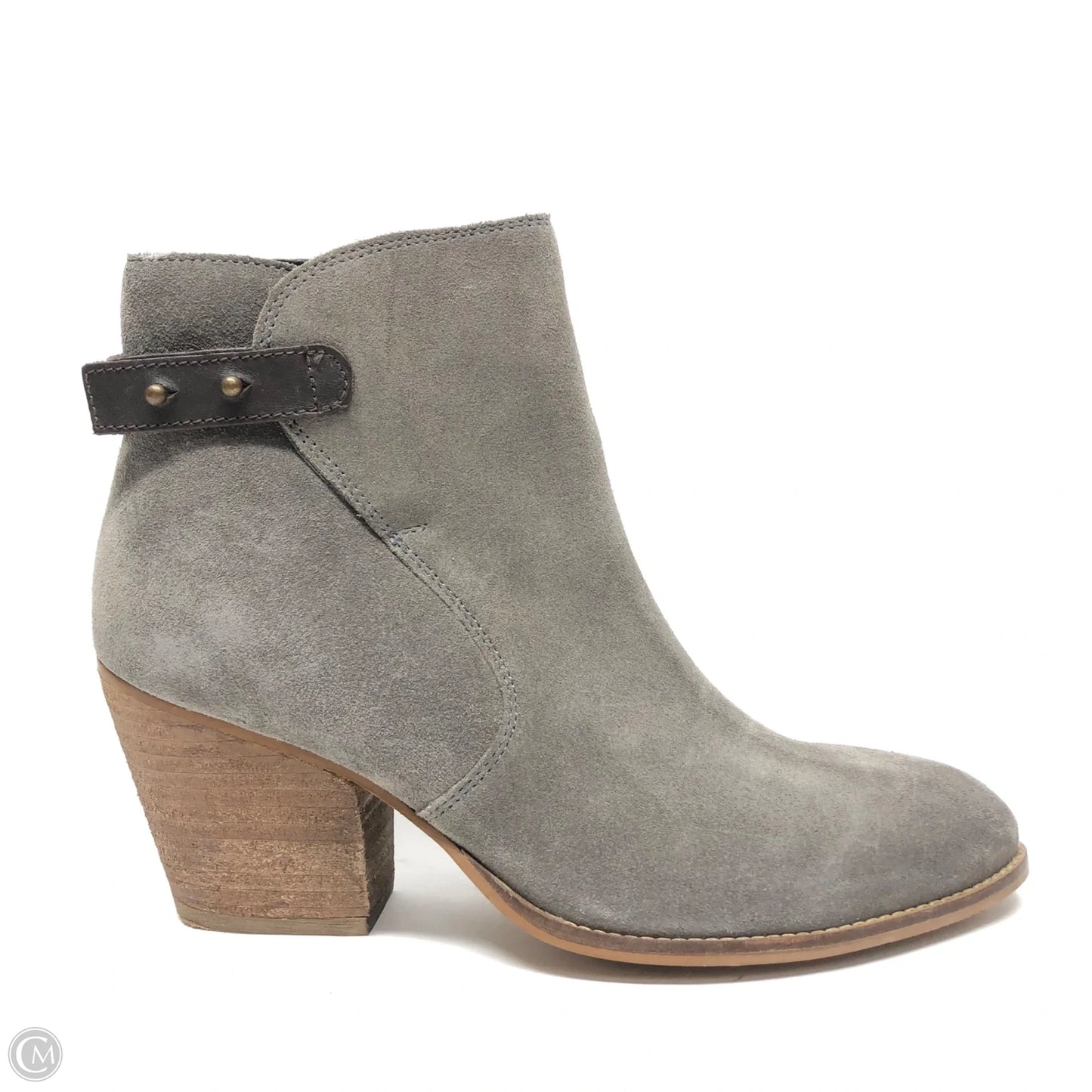 Boots Ankle Heels By Sam Edelman In Grey, Size: 8.5
