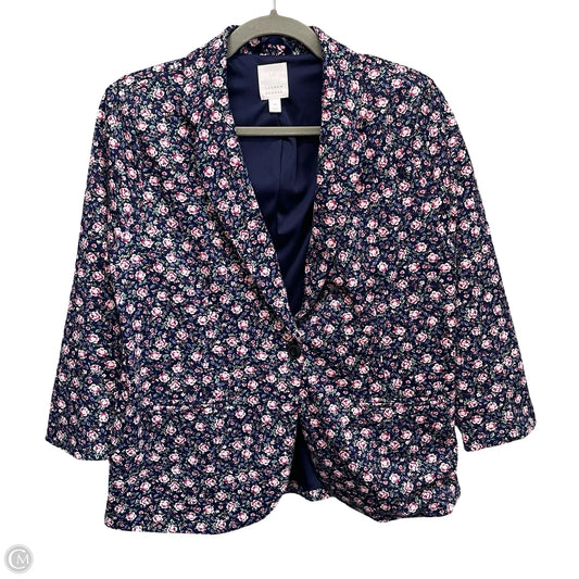 Blazer By Lc Lauren Conrad In Floral Print, Size: M