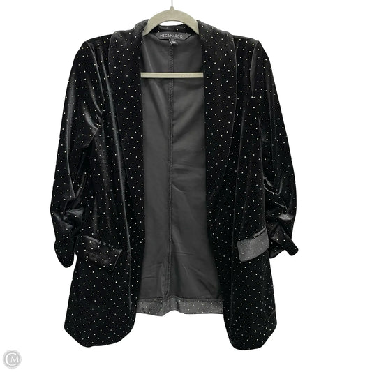 Blazer By Clothes Mentor In Black & Gold, Size: S