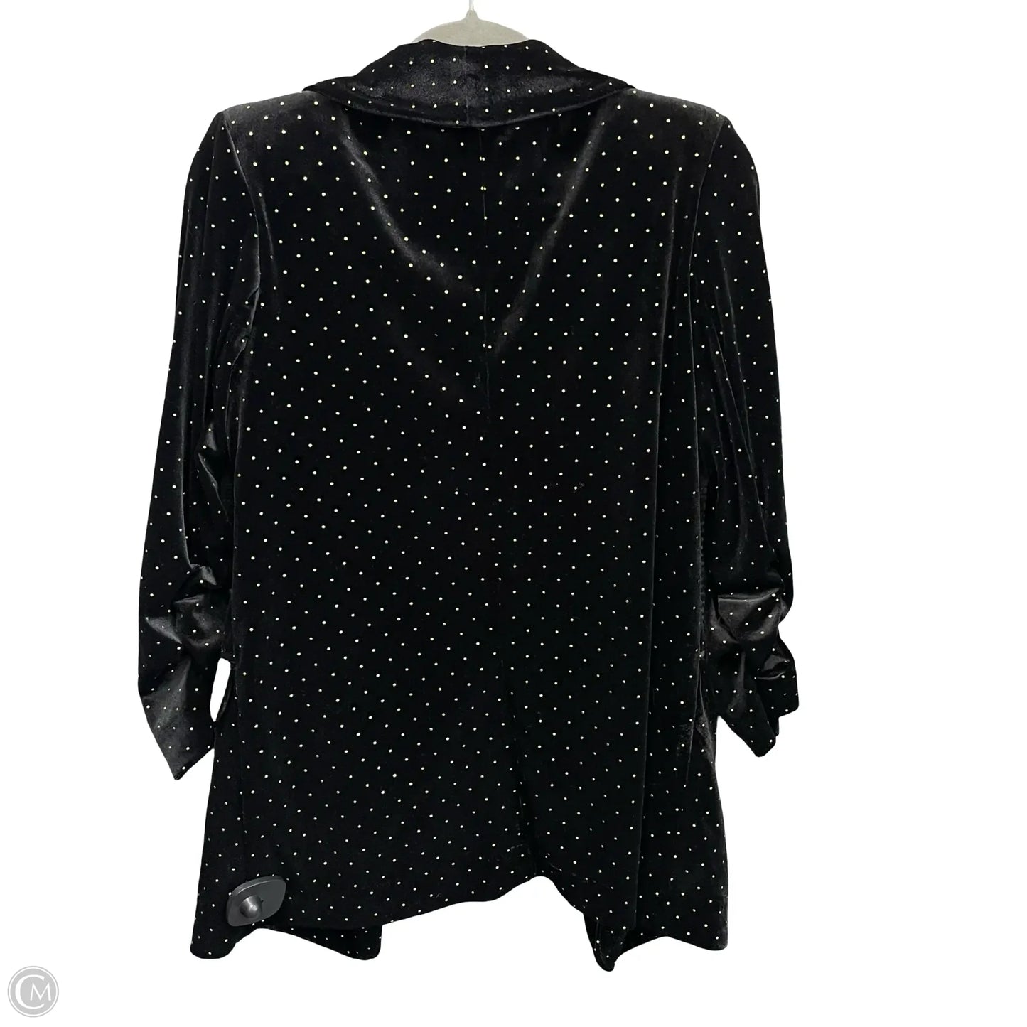 Blazer By Clothes Mentor In Black & Gold, Size: S