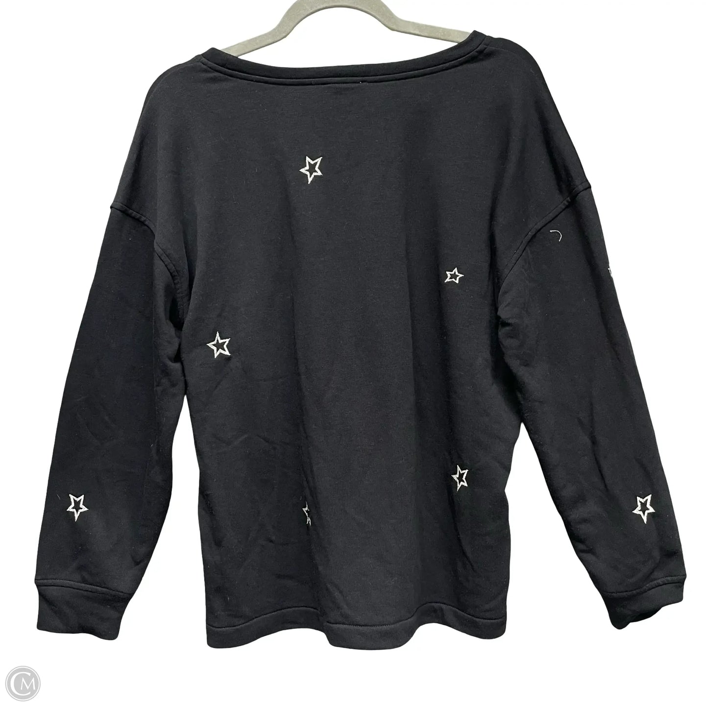 Sweatshirt Crewneck By Loft In Black, Size: S