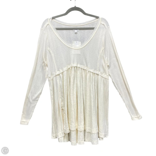 Tunic Long Sleeve By True Craft In Cream, Size: 2x