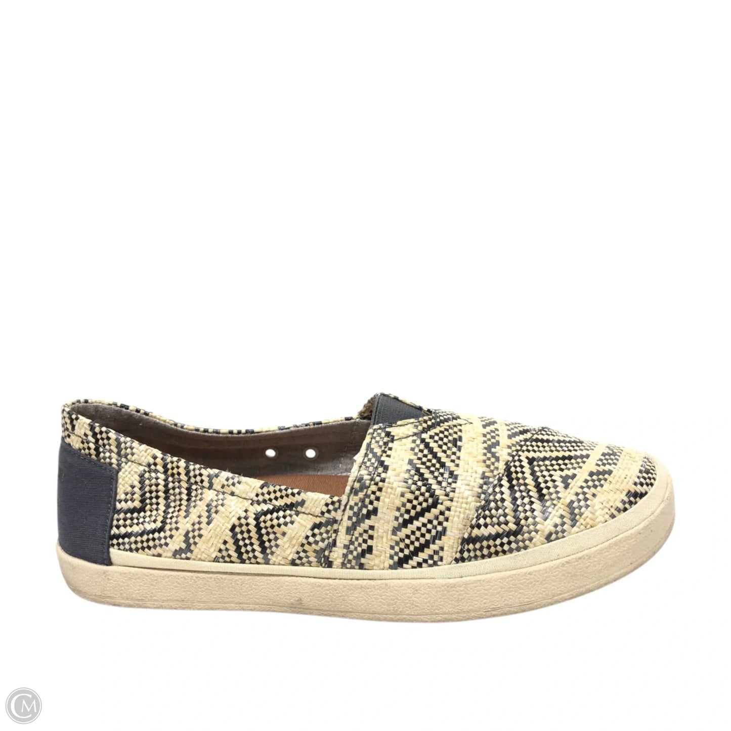 Shoes Flats By Toms In Grey & Tan, Size: 9