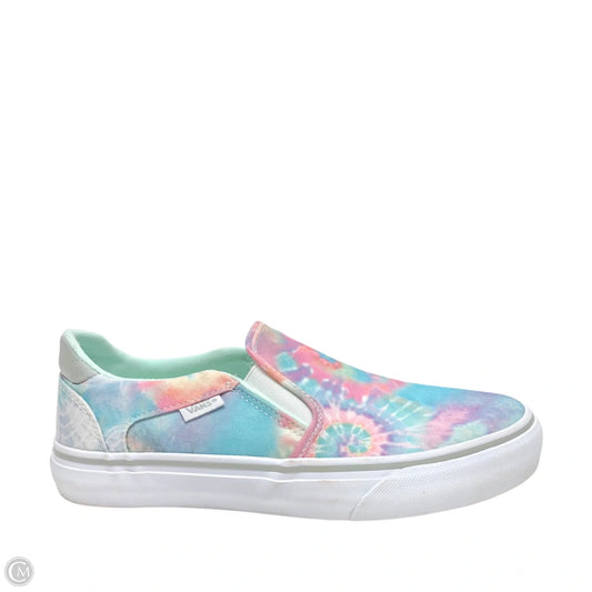Shoes Sneakers By Vans In Tie Dye Print, Size: 8.5