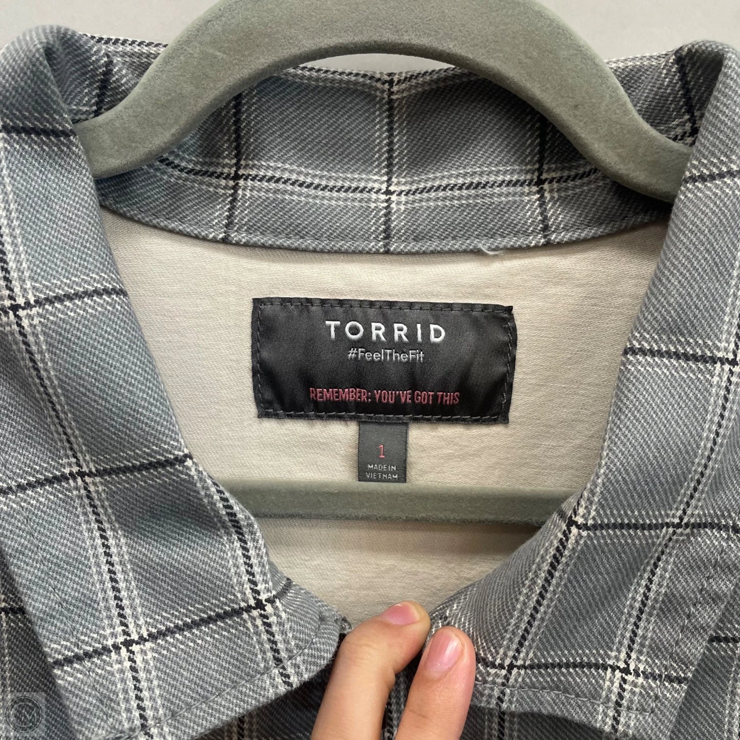 Jacket Other By Torrid In Grey, Size: 1x