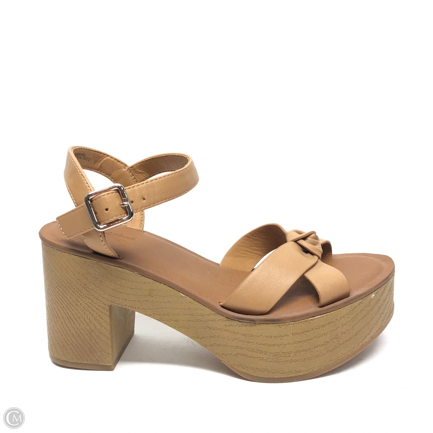 Sandals Heels Platform By Universal Thread In Tan, Size: 6.5