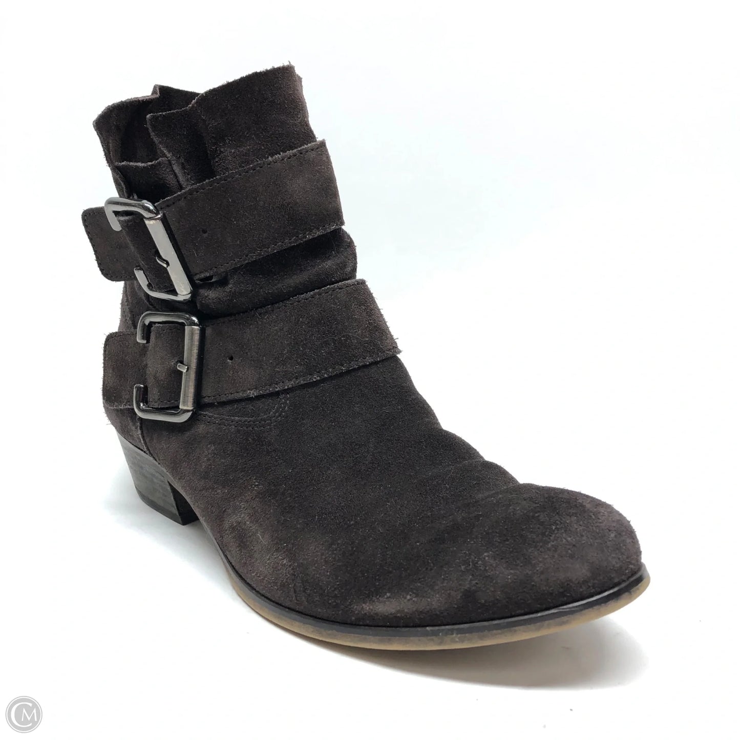 Boots Ankle Heels By Paul Green In Brown, Size: 6