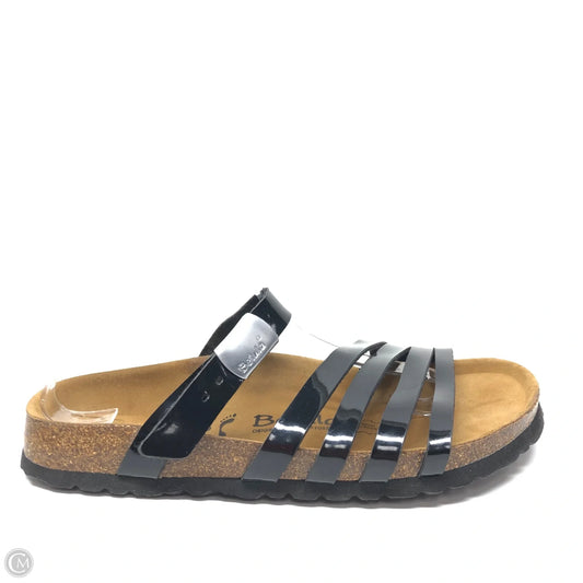 Sandals Flats By Birkenstock In Black, Size: 10