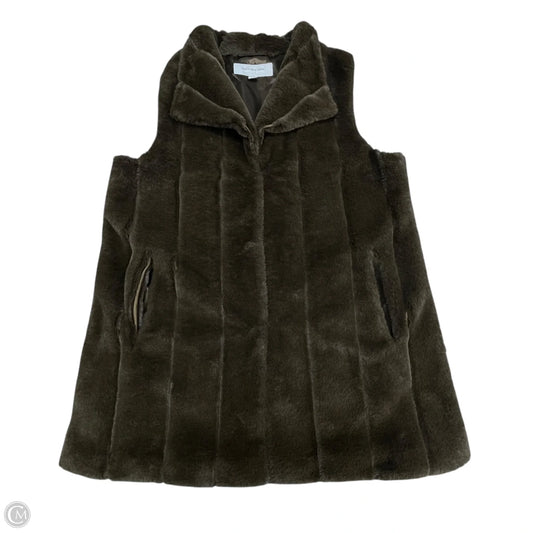 Vest Faux Fur & Sherpa By Marc New York In Brown, Size: M