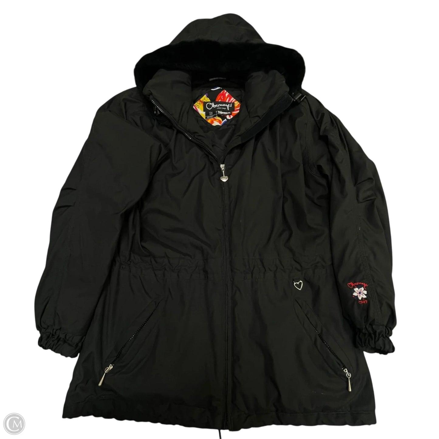 Coat Parka By Cmb In Black, Size: 12