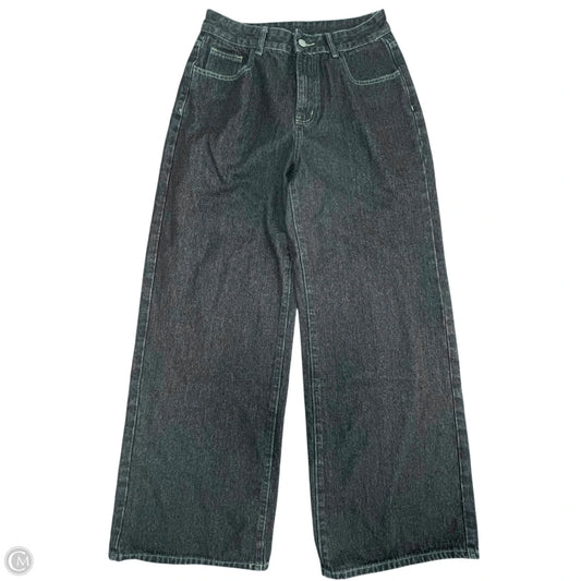 Jeans Wide Leg By Romwe In Blue Denim, Size: M