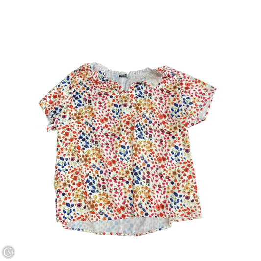 Blouse Short Sleeve By Shein In Floral Print, Size: 2x