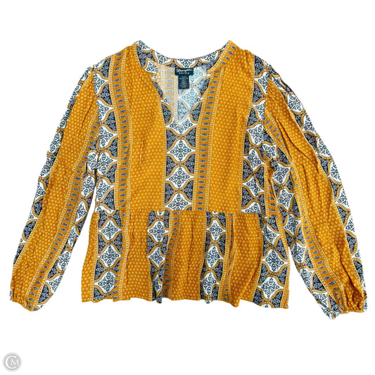 Tunic Long Sleeve By Wrangler In Orange, Size: Xl