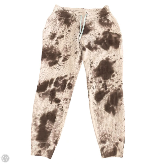 Athletic Pants By Lululemon In Brown & Cream, Size: Xs