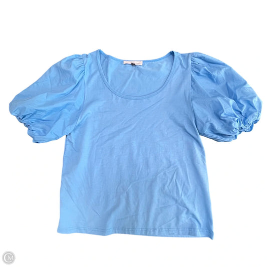 Top Short Sleeve By Michelle Mcdowell In Blue, Size: M