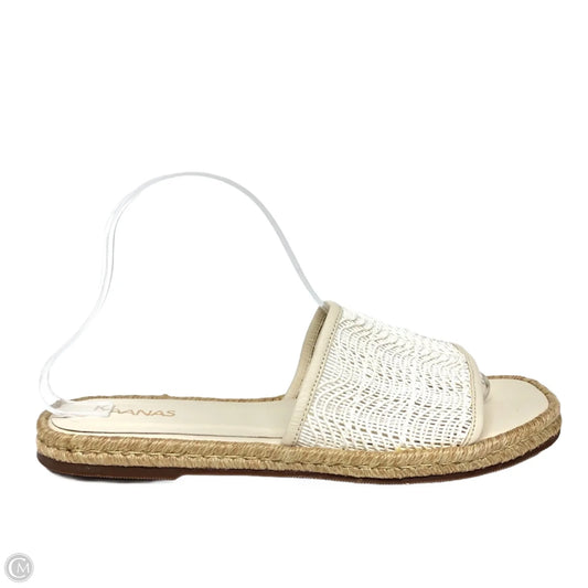 Sandals Flats By Cmc In Beige, Size: 10