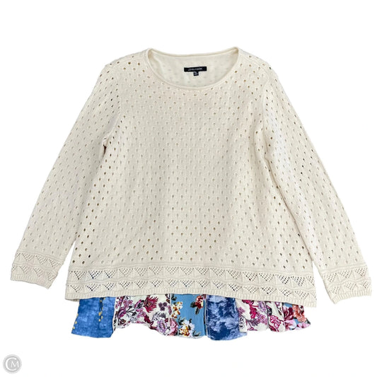 Top Long Sleeve By John Mark In Multi-colored, Size: S