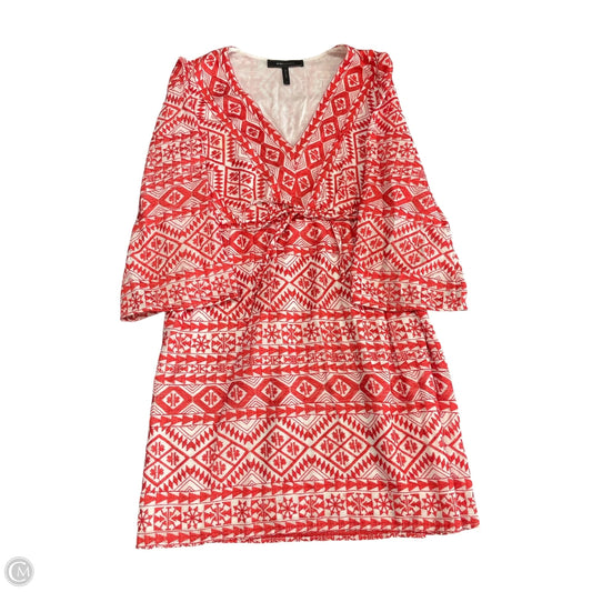 Dress Casual Short By Bcbgmaxazria In Red & White, Size: S